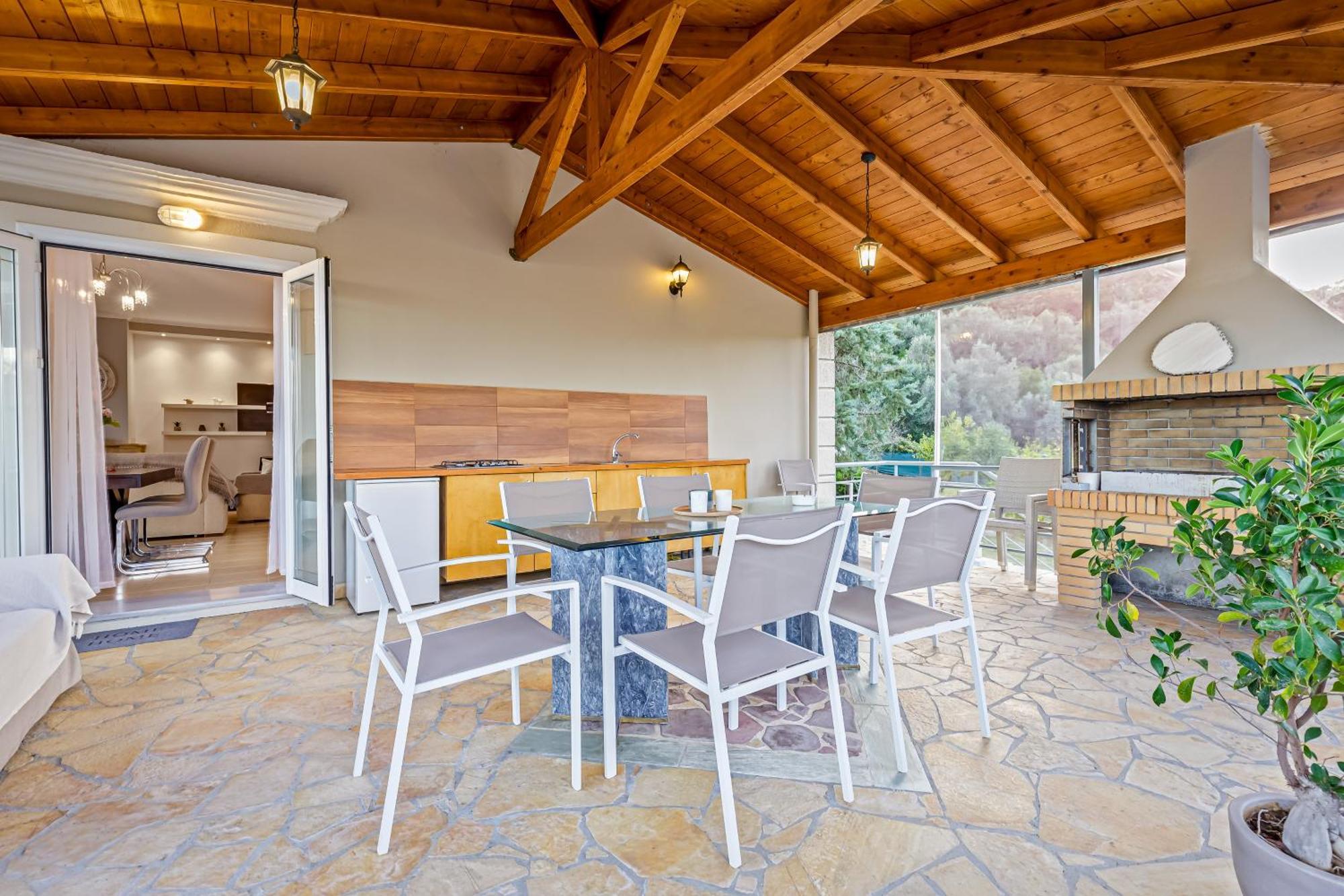 Villa Olivia Corfu - Amazing Sea-View 3 Bedroom Villa With A Pool Gazatika Luaran gambar