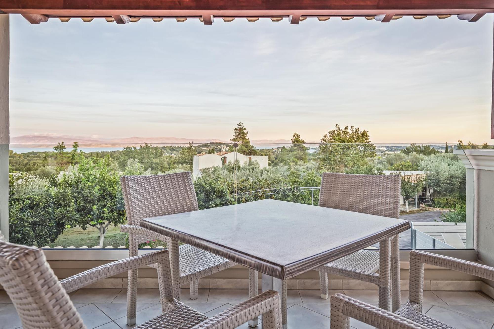 Villa Olivia Corfu - Amazing Sea-View 3 Bedroom Villa With A Pool Gazatika Luaran gambar