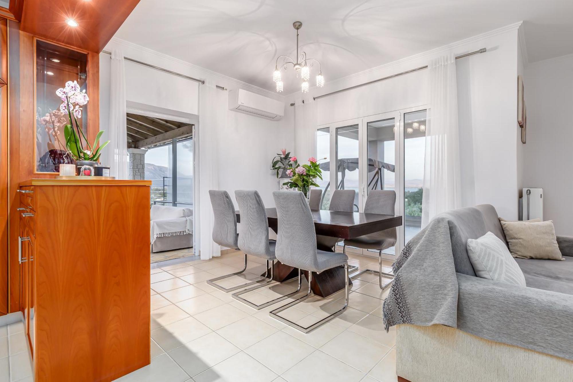 Villa Olivia Corfu - Amazing Sea-View 3 Bedroom Villa With A Pool Gazatika Luaran gambar