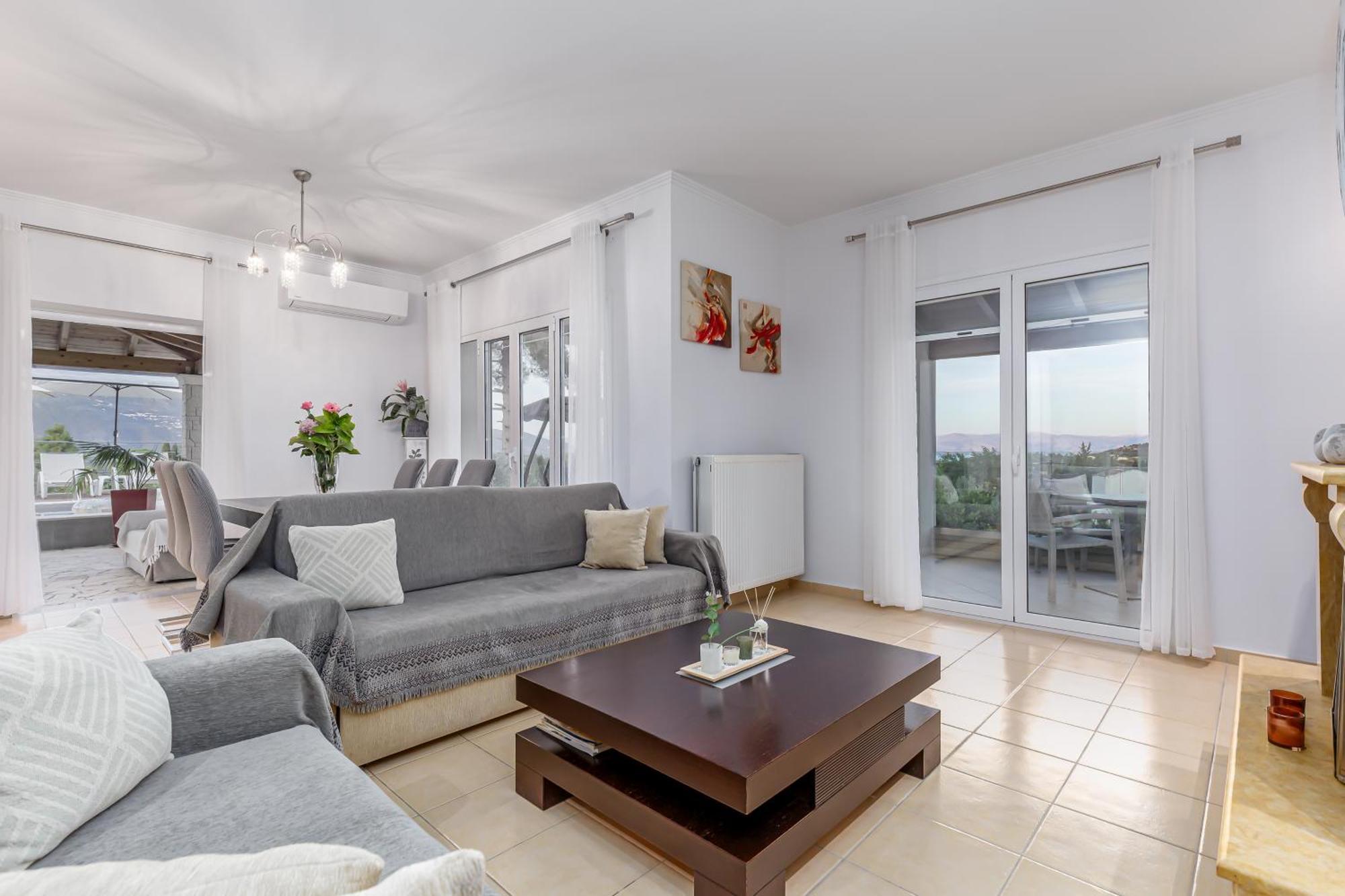Villa Olivia Corfu - Amazing Sea-View 3 Bedroom Villa With A Pool Gazatika Luaran gambar